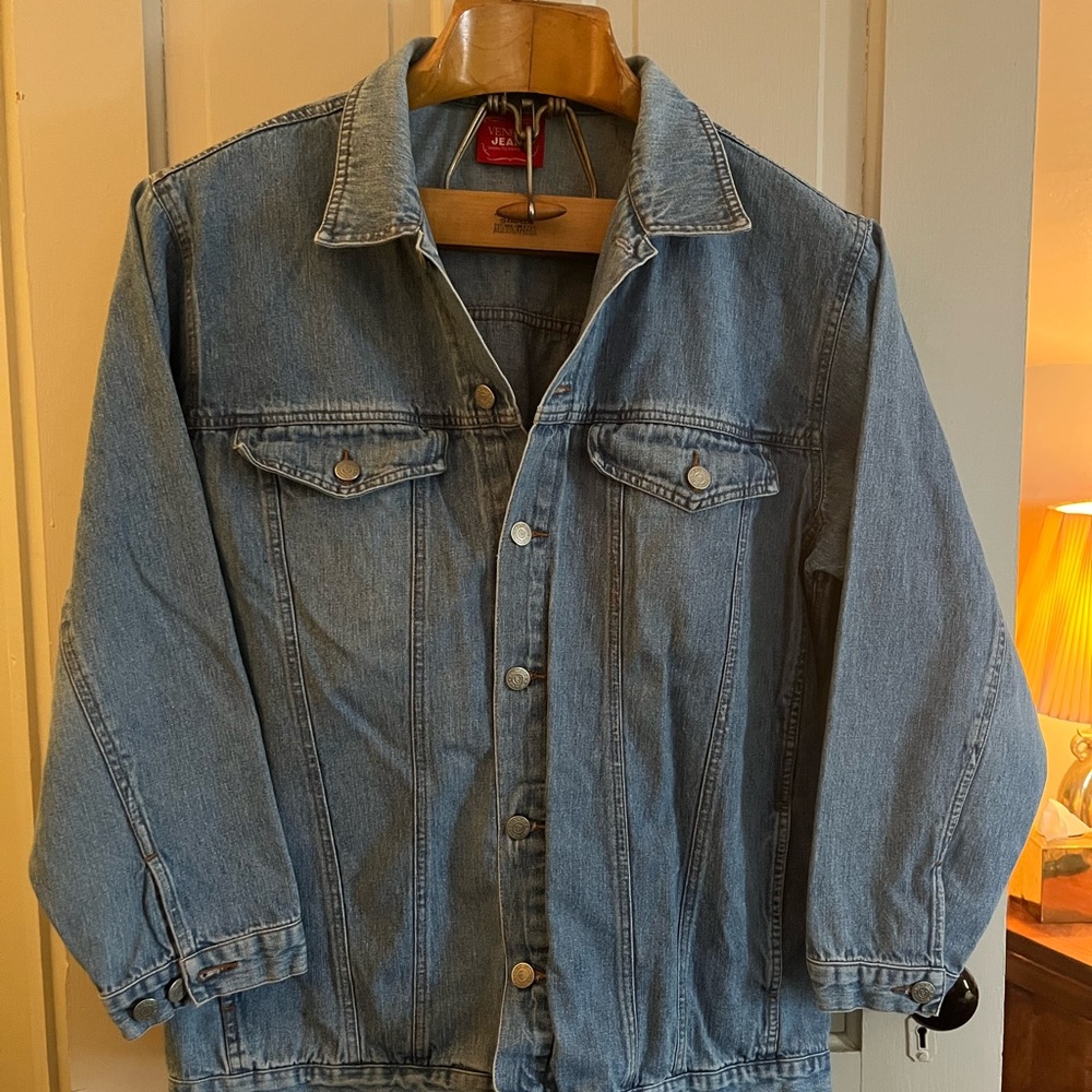 Classic 80’s Venezia Chambray Vintage Blue Denim Jacket